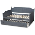 thumbnail image 5 of Bowery Hill Cottage Grey Finished Wood Full Size Daybed with Trundle, 5 of 7