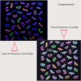 thumbnail image 4 of 24 hojas de pegatinas fluorescentes para decoración de uñas, autoadhesivas 3D con diseño de mariposas, flores, amor y frutas, herramientas de decoración DIY, accesorios para mujeres y niños., 4 of 5