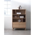 thumbnail image 2 of Unique Furniture 55.12''H Contemporary Storage Cabinet in Natural Oak Wood, 2 of 7