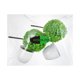 thumbnail image 5 of Wakauto 2pcs Plantas en maceta artificiales Delicadas Simuladas de hierba verde Bola Faux plantas en maceta para la mesa de la casa, 5 of 5