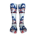 thumbnail image 5 of Kdxio Cute Gnomes in USA Funny Silky Novelty Funky Long Knee High Socks Soft 3D Print Cosplay Crazy Stockings for Men Women, 5 of 8