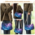 thumbnail image 4 of FORMRS Womens Shoulder Bag with Chain Strap Clutch Purse Cute Tote Handbag, Galaxy Pattern, 4 of 7