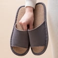 thumbnail image 2 of Wensltd Women Slippers Wide Strap Slide Slippers Open Toe House Slippers Solid Color for Summer Indoor, 2 of 6