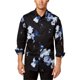 thumbnail image 1 of INC - Camisa con botones florales abstractos para hombre, azul, mediano, 1 of 1