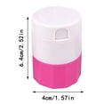 thumbnail image 3 of SUTENGDA 4/2 Pieces Of Small Weekly Organizer  Round Dispenser for Travel  Mini Organizer  Compact Holder  Sorters 7 Days  Portable Vitamin Container Portable Holder Box Weekly Organizer, 3 of 3