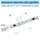 thumbnail image 4 of Conectores de tiras LED RGB de 4 pines de 10 mm Uxcell, paquete de 20 para luces de tira 5050 2835, iluminación DIY [Blanco], 4 of 6