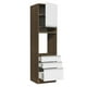 thumbnail image 5 of Mueble de Cocina Para Horno Madesa Glamy 60 cm 1 Puerta y 3 Cajones Marrón/Blanco, 5 of 5