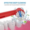 thumbnail image 3 of 8 cabezales de repuesto para cepillo de dientes para niños, compatibles con cepillo de dientes eléctrico Oral B, cerdas suaves y cabezales pequeños para dientes y encías sensibles de los niños, 3 of 8