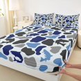 thumbnail image 3 of Feelyou Hunting Bass Fish Teen Twin Sheet Sets, Polkadots Camouflage Bedding, 3pcs, 3 of 7
