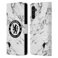 thumbnail image 1 of Head Case Designs Officially Licensed Chelsea Football Club Crest White Marble Leather Book Wallet Case Cover Compatible with Samsung Galaxy A13 5G (2021), 1 of 6