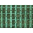 thumbnail image 1 of Ahgly Company Machine Washable Indoor Rectangle Abstract Turquoise Blue Contemporary Area Rugs, 4' x 6', 1 of 4