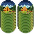 thumbnail image 2 of 141 pcs Camping Adventure Party Supplies Tableware Set Birthday Party Paper Disposable Tableware Set includes Dinner Plates Dessert Plates Cups N, 2 of 5