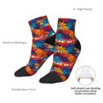 thumbnail image 6 of Fuzoiu Colorful Hawaii Palms Print Adult Socks, Crew Moisture-wicking Socks, Unisex Cushion Crew Socks,Casual Sports Ankle Socks, 6 of 7