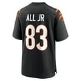 thumbnail image 3 of Men's Nike Erick All Jr.  Black Cincinnati Bengals Team Game Jersey, 3 of 6