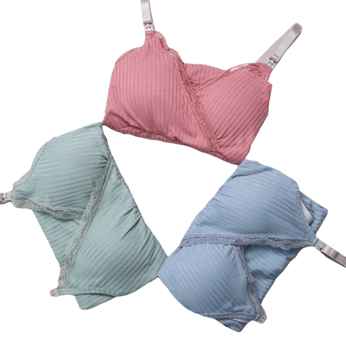 Women Maternity Nursing Tank Top, Breastfeeding Tee, Sling Solid Color Front Hanging Buckles