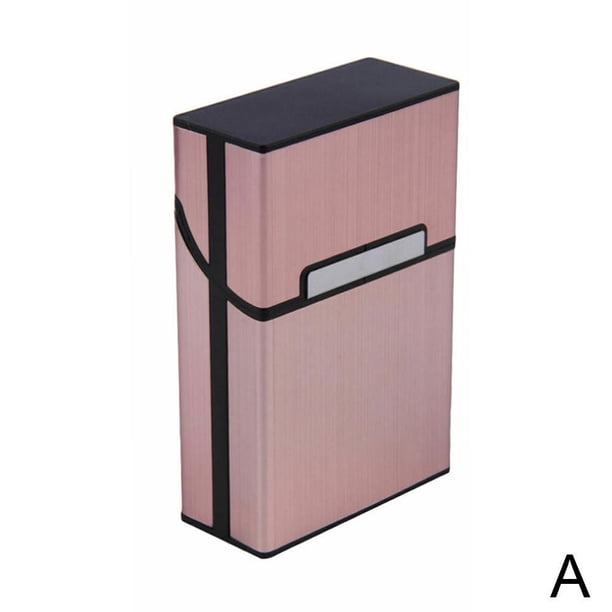 cigarette storage containers Unisex Metal Cigarette Case Aluminum Tobacco Holder Storage Container  Pocket Box