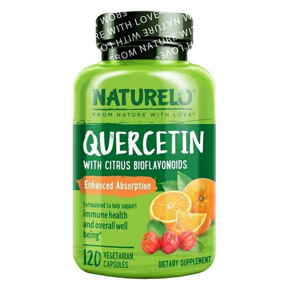 NATURELO Quercetin Citrus Bioflavonoid Complex with Enhanced Absorption - 120 Vegetarian Capsules