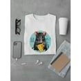 thumbnail image 3 of Watercolor Rat Chinese Horoscope T-Shirt Men -Image by Shutterstock, Male Large, 3 of 4