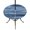 Navy, Indigo, Slate, variant on Round Outdoor Tablecloth with Umbrella Hole and Zipper, Blue Grey Ombre Tablecloth with Elastic Waterproof, Vintage Shabby Gray Abstract Art Patio Table Covers for 45" - 54" Picnic Pool Tables