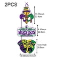 thumbnail image 2 of Jiibva Festive Hanging Door Sign with Wreath, Colorful Party Decoration for Indoor and Outdoor Use, 2 of 7