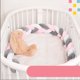 thumbnail image 3 of Protector Almohada para Cuna Corral Trenza 2 Mts Bumper Bebe rosa 11x11x200 cm YEI YI-PCPBBGRB, 3 of 7