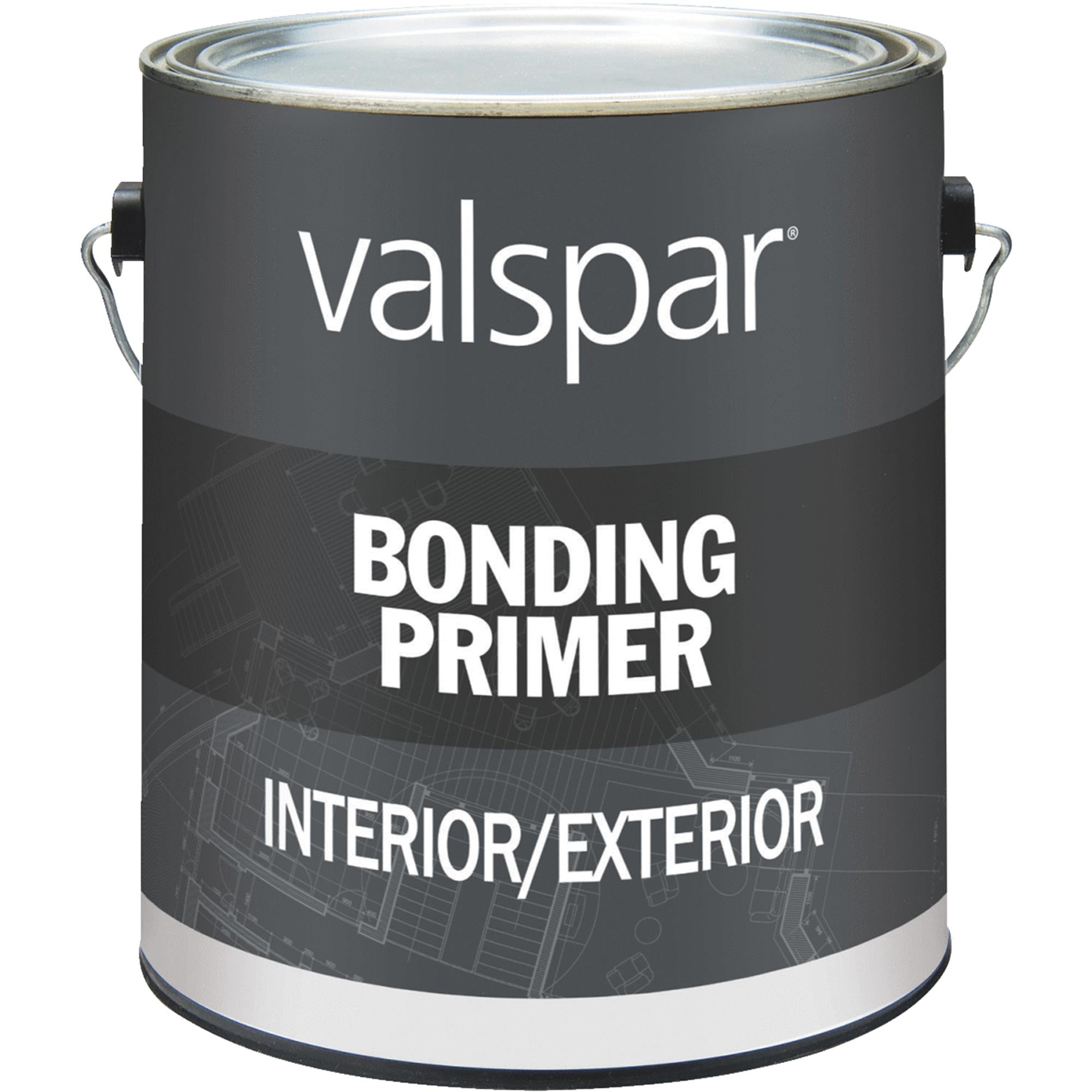 Valspar 11289 Interior/Exterior Bonding Primer, White, 1 gal Pail