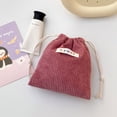 thumbnail image 1 of QTOCIO Corduroy Elastic Hair Tie Organizer Fragment Mouth Red Envelope Portable Cosmetic Storage Bag, 1 of 2