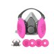 thumbnail image 1 of Gas mask, paint spraying mask, laboratory toxic gas mask, hydrogen sulfide dust mask, pesticide protective mask, formaldehyde protection 6200+2 pairs of 2097 filter cotton, 1 of 5