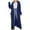 Navy, variant on women's sweaters Women's Sweater Coat Knitted Long Cardigan Warm Winter Fashion Outerwear Casual Oversized Button Front with Pocket Detail