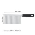 thumbnail image 3 of Crinkle Cutter, Humanized Curve Handle Wave Knife Surfaces Crinkle Potato Cutter Handheld  for Potato Carrot Chip Vegetable for French Fry, 3 of 7