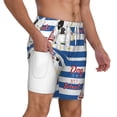 thumbnail image 3 of Balery Bulldog Friend Mens Swim Trunks Swim Shorts for Men Quick Dry Inseam Beach Shorts with Compression Liner Pocket-3X-Large, 3 of 9