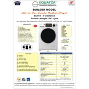 Equator Advanced Appliances Equator Fully Built-in All-in-One Combo Washer-Dryer Ventless