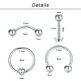 thumbnail image 2 of LAURITAMI 30Pcs Piercing Kit Stainless Steel 14/16G Lip Nose Tongue Tragus Cartilagepiercing Jewelry, 2 of 2