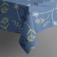 thumbnail image 4 of 60x60 Inch Waterproof Square Tablecloth, Thickened Polyester Table Cover for Dining & Parties, Floral Print, 4 of 6
