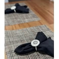 thumbnail image 4 of Zeckos Cast Iron Compass Rose Napkin Rings Dining Decor Set of 6, 4 of 8