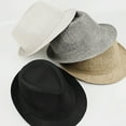 thumbnail image 3 of Meidiya Unisex Classic Wide Brim Floppy Panama Hat Exquisite Linen Hat Summer Men Women Panama Cap Sun Hat, 3 of 8