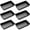 6Pcs, variant on 1/4/6Pcs Fluted Pie Tart Pan Square Flan Pan Mold Pizza Cake Mold Removable Bottom Quiche Tool Non-Stick Cake Mold Baking Tray