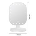 thumbnail image 3 of LED Light Makeup Mirror Touch Design Fill Light Mirror for Dormitory Home, 3 of 5