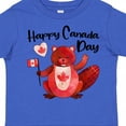 thumbnail image 4 of Inktastic Happy Canada Day Cute Red Beaver with Canadian Flag Boys or Girls Toddler T-Shirt, 4 of 5