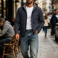thumbnail image 5 of KyCheLot Mens Windbreaker Jackets Zip up Pockets Hooded Warmth Outdoor Causal Business Coat, 5 of 6
