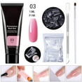 thumbnail image 1 of Kit de uñas de gel de extensión Poly, gel constructor transparente, kit de prueba de extensión de uñas francesas con mini uñas para decoración de uñas, 15 ml de pegamento de extensión de uñas de plást, 1 of 1