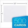 thumbnail image 3 of Tarjetas índice Oxford 4x6" blancas, 100 unidades, paquete de 5, 3 of 6