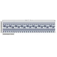 thumbnail image 3 of Ambesonne Underwater Fabric by the Yard Upholstery, Ethnic Ornate Marine Art, 1 Yard, Indigo White, 3 of 5