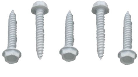Pack Of 50 Ap Products 012-Tr50 W 8 X 3/4 White Hex Washer Head Screw 