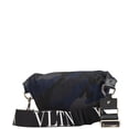 thumbnail image 2 of Pre-Owned Valentino Rockstud Camouflage Waist Bag/Body Bag in Navy, Black, Gray, Nylon and..., 2 of 15