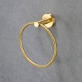 thumbnail image 4 of Toallero de acero inoxidable, toallero de anillo con toallero de estilo Simple para baño, cocina, dorado JAMW Sencillez, 4 of 5