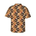 thumbnail image 3 of Balery Dog Print Men's Hawaiian Shirts Short Sleeve Beach Shirt Relaxed Fit Vacation Button Down Shirts-Small, 3 of 9