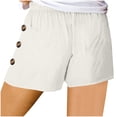 thumbnail image 6 of fatyb Summer Womens Casual Shorts Elastic High Waist Beach Shorts Drawstring Lounge Shorts with Pockets, 6 of 6