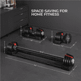 thumbnail image 3 of Renwick 3-In-1 Quick-Adjustable Dumbbell Weight Set, Black, 46.41 lb, 3 of 7