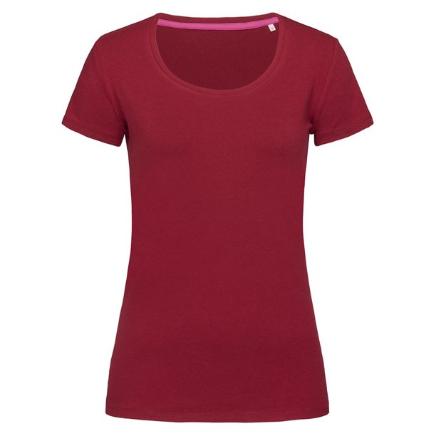 Stedman - Camiseta de cuello redondo modelo Claire para mujer (Burdeos)